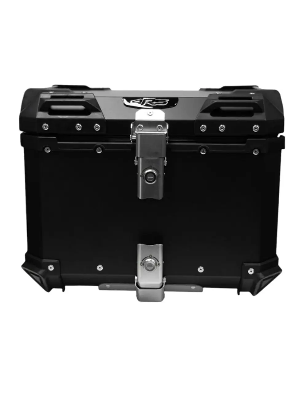 Maleta moto top case 4RS E702 45 litros tipo aluminio black desmontable (con detalles) 1