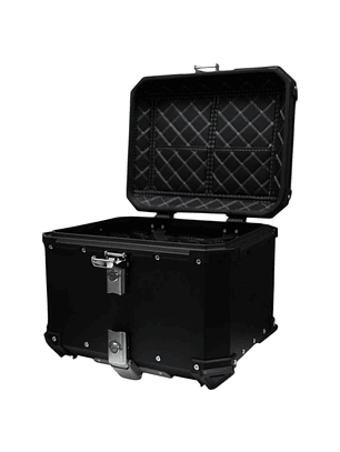 Maleta moto top case 4RS R702 45 litros tipo aluminio black desmontable