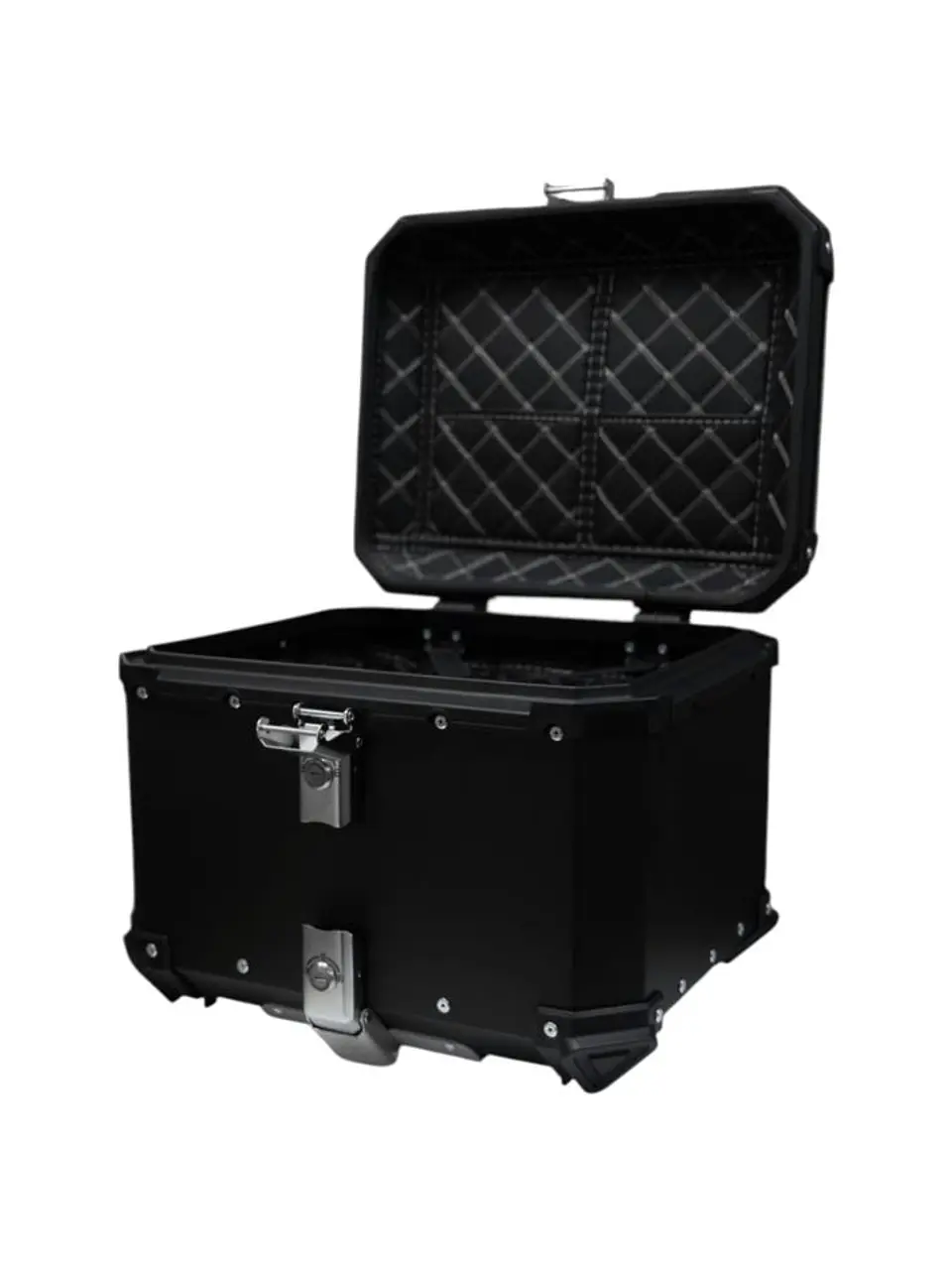 Maleta moto top case 4RS E702 45 litros tipo aluminio black desmontable (con detalles) 2