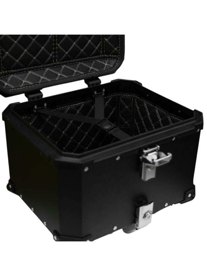 Maleta moto top case 4RS R702 45 litros tipo aluminio black desmontable 4