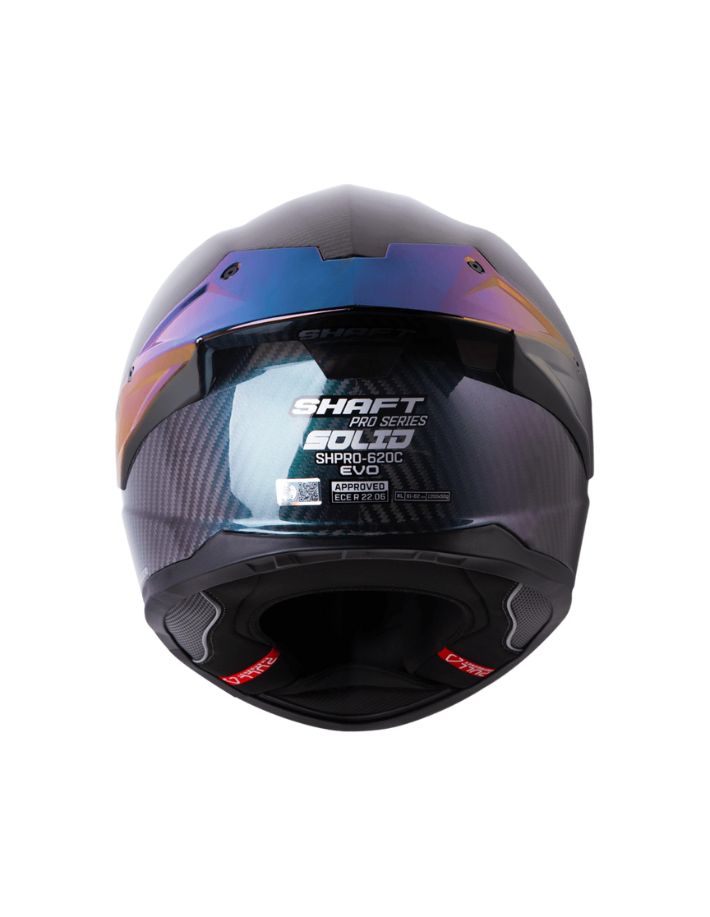 Casco Carbono moto Shaft pro 620c evo solid camaleon blue (V/SV) 3