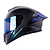 Casco Carbono moto Shaft pro 620c evo solid camaleon blue (V/SV)