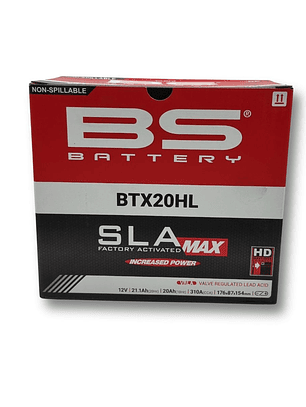 Batería BS Battery BTX20HL SLA MAX (YTX20HL)