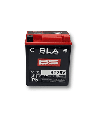 Batería BS Battery BTZ8V SLA (YTZ8V) compatible YTX7L-BS 