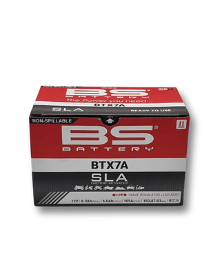 Batería BS Battery BTX7A SLA (YTX7A-BS)
