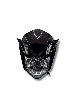 Foco delantero Con Mascara Haypo FZN-150 FZ 2.0 color negro TW