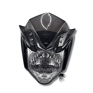Foco delantero Con Mascara Haypo FZN-150 FZ 2.0 color negro TW