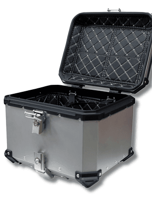 Maleta moto top case 4RS E702 45 litros Tipo aluminio silver desmontable