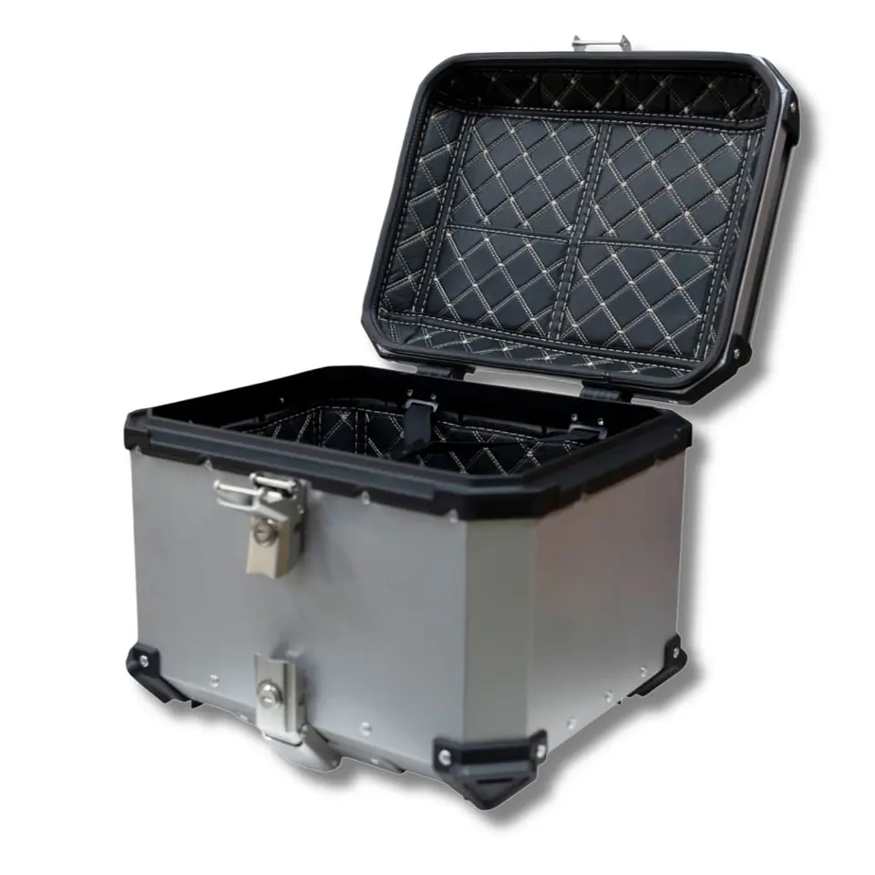 Maleta moto top case 4RS E702 45 litros Tipo aluminio silver desmontable 1