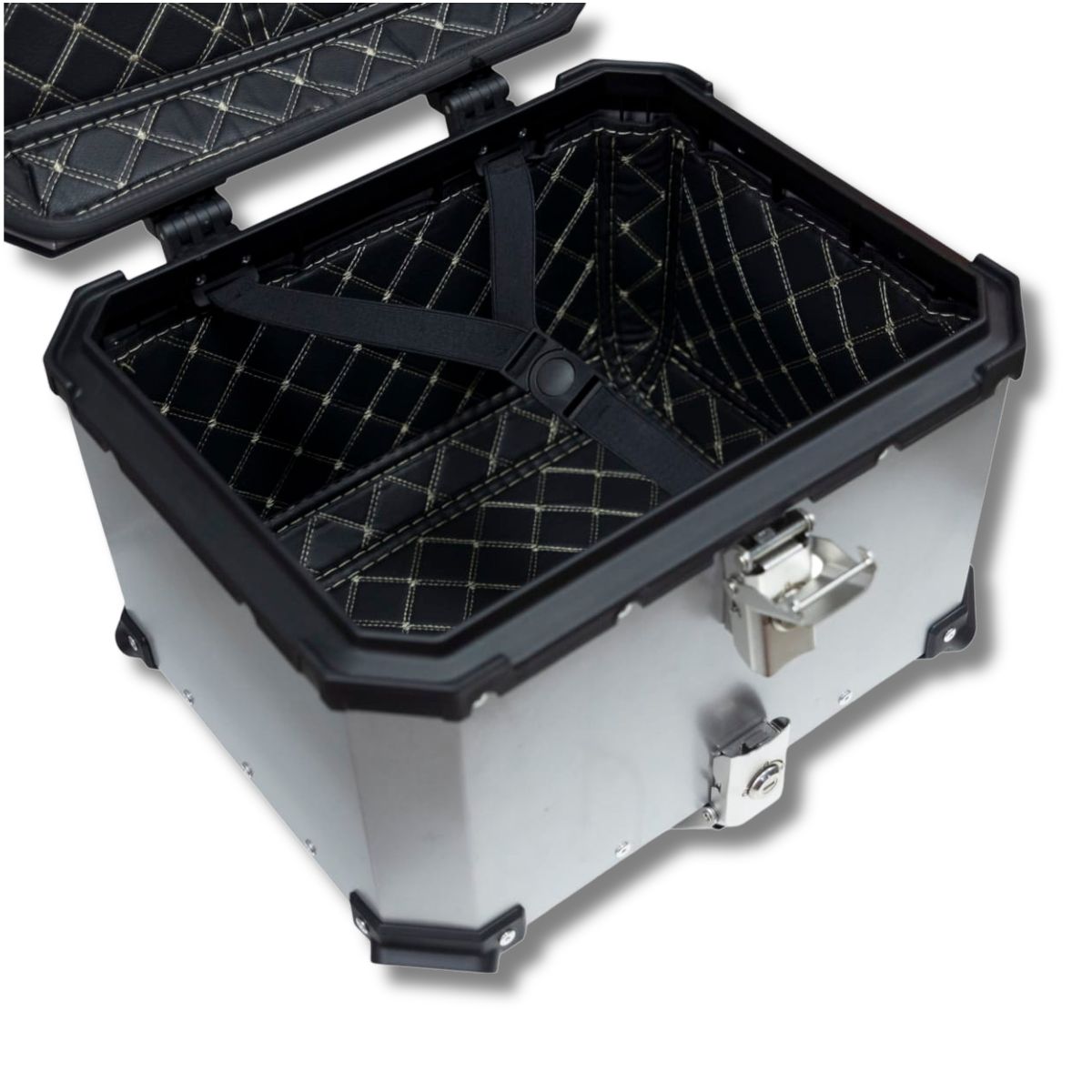 Maleta moto top case 4RS E702 45 litros Tipo aluminio silver desmontable 5