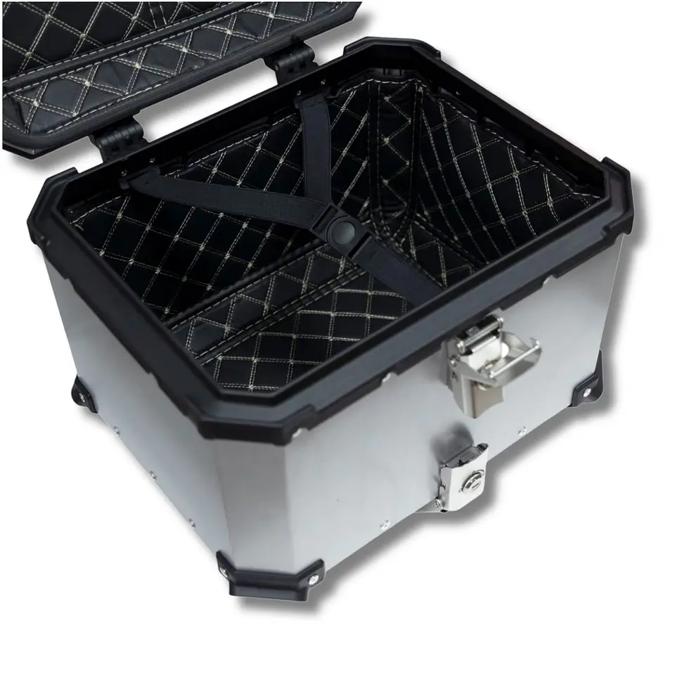 Maleta moto top case 4RS E702 45 litros Tipo aluminio silver desmontable 5
