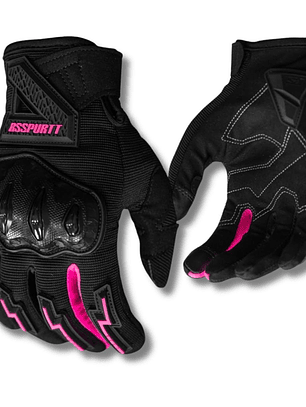 Guantes RS Spurtt Mujer RS14 Negro / Rosa