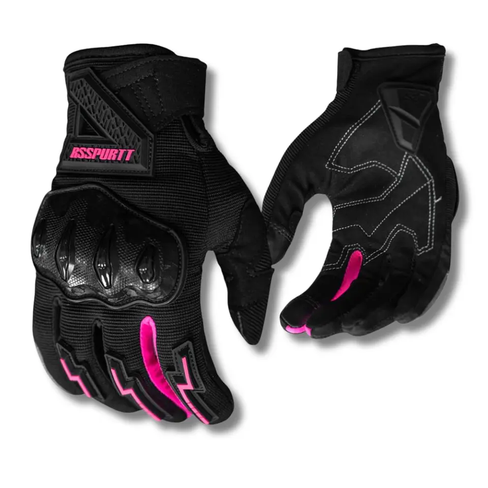 Guantes RS Spurtt Mujer RS14 Negro / Rosa 1