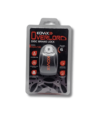 Candado de Disco Kovix KNN1 Negro | Pasador 6mm + Cable Recordatorio