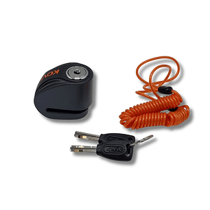 Candado de Disco Kovix KNN1 Negro | Pasador 6mm + Cable Recordatorio