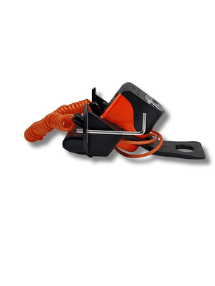 Candado con Alarma Kovix KS6 Naranjo Flúor | 120dB + Pasador 6mm