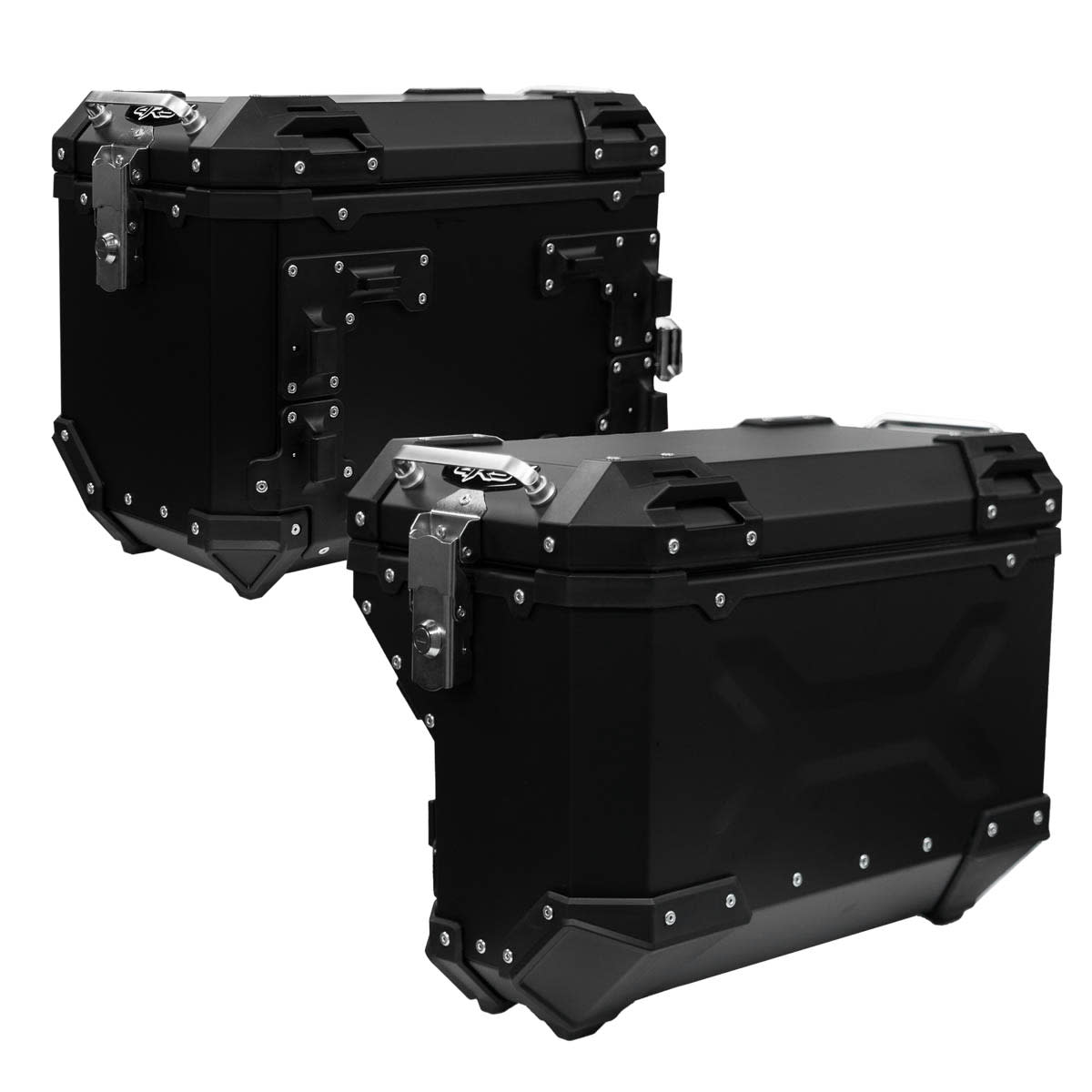Maletas laterales moto 4RS V40S 85L Aluminio negra desmontables + anclajes 1