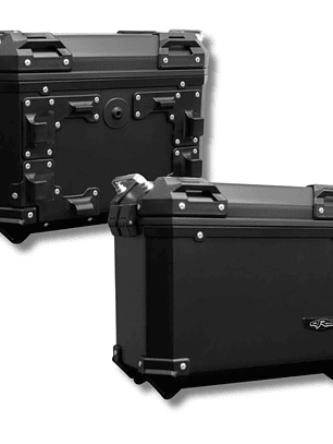 Maletas laterales moto 4RS V38 tipo aluminio + anclajes para adaptar 