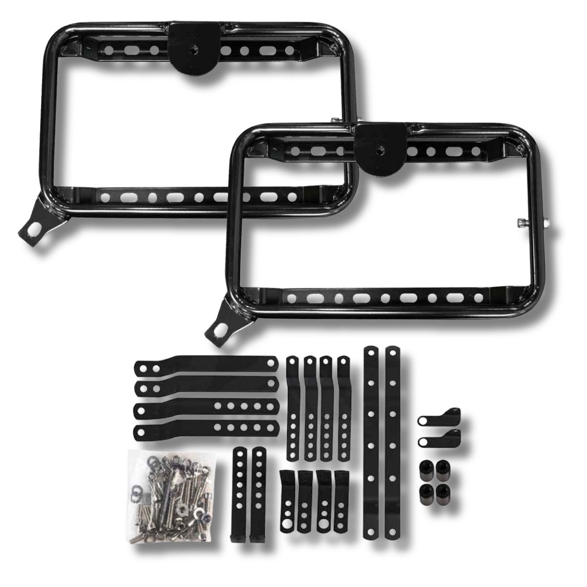 Maletas laterales moto 4RS V38 tipo aluminio + anclajes para adaptar  5