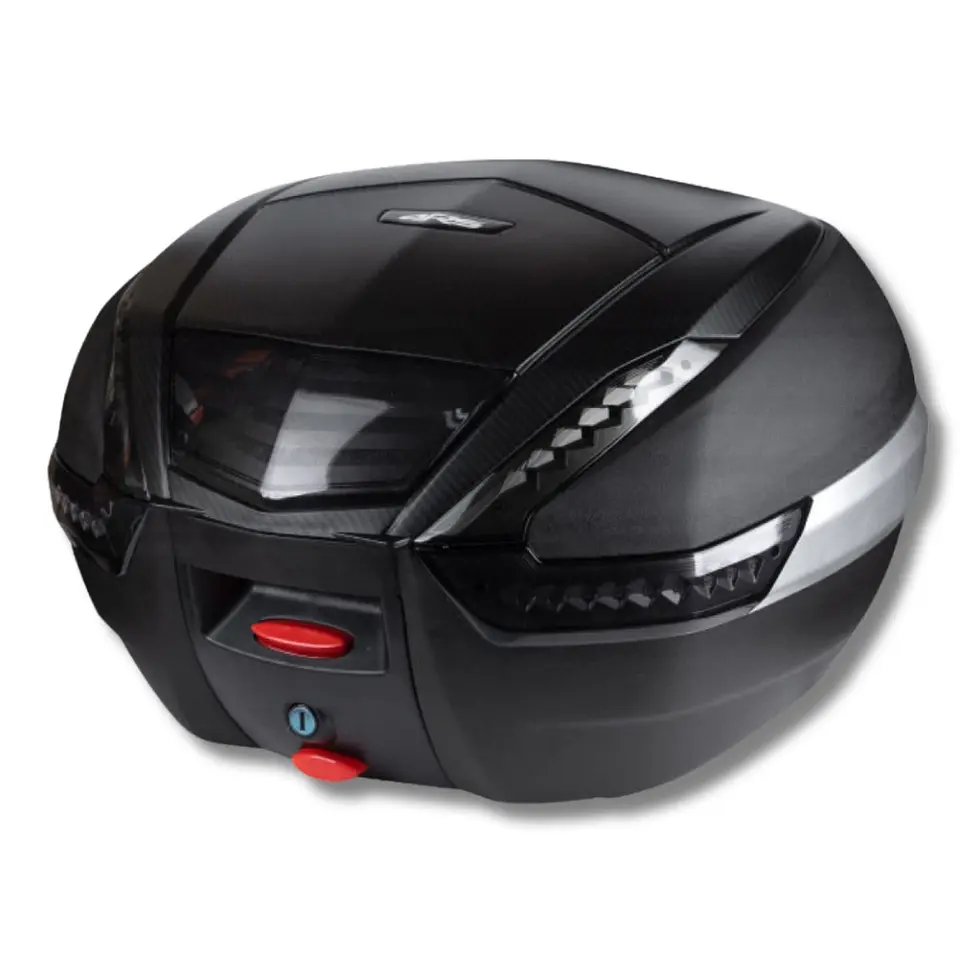 Maleta trasera 4RS moto Top Case E62 38L con luz led color carbon  1