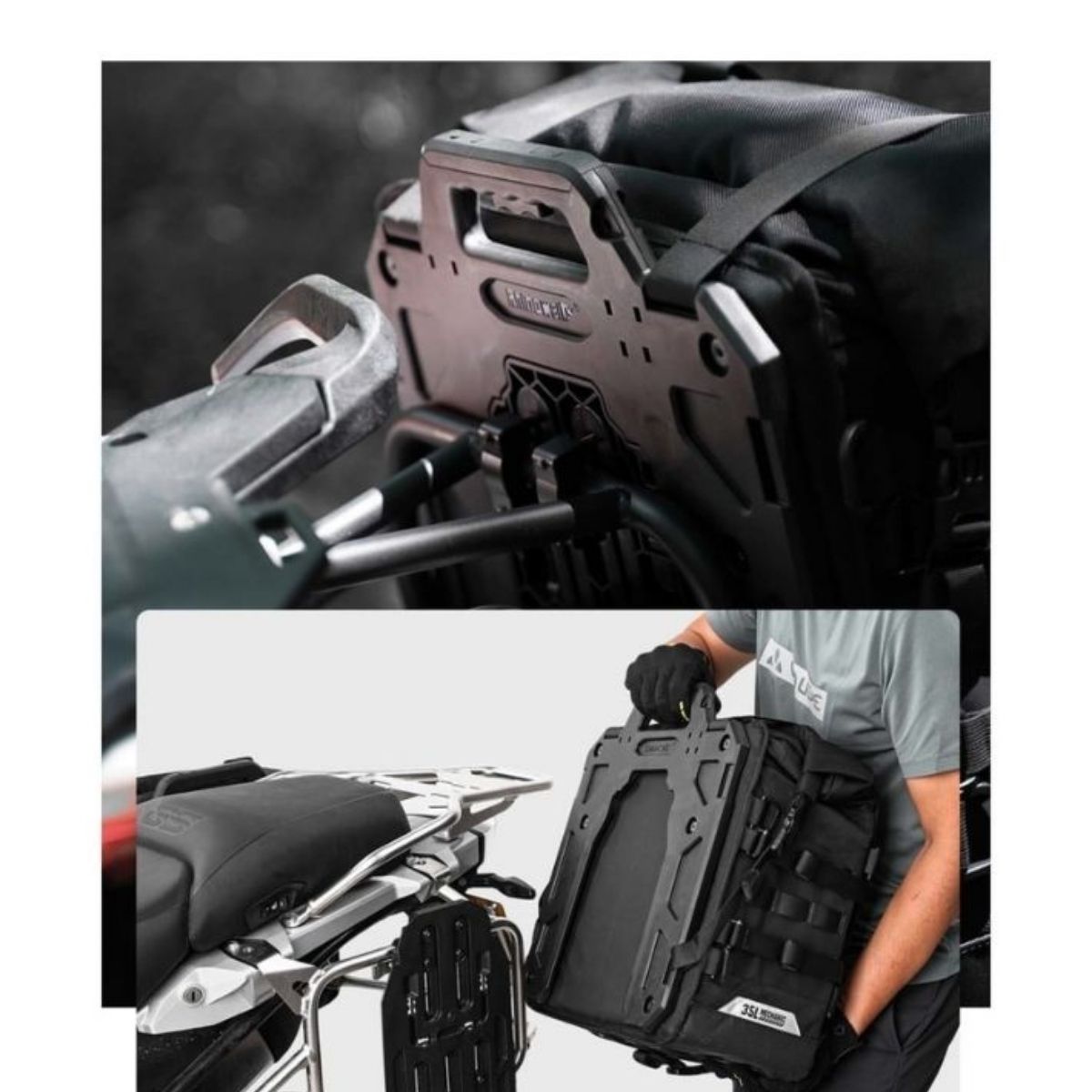 Bolso lateral (unidad) Rhinowalk moto MJX2004 35L impermeable liberación rápida | Moto & Aventura   7