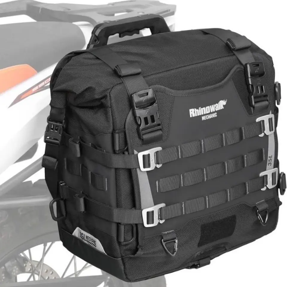 Bolso lateral (unidad) Rhinowalk moto MJX2004 35L impermeable liberación rápida | Moto & Aventura   1