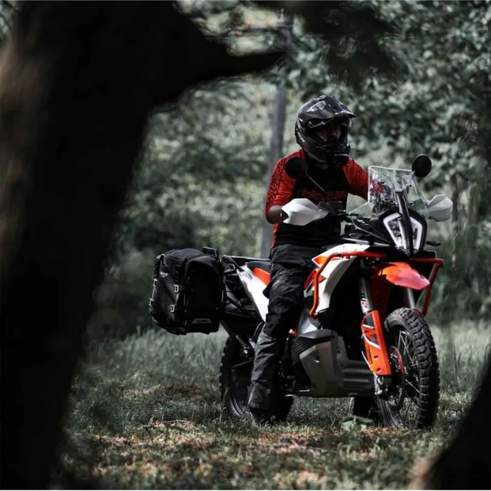 Bolso lateral (unidad) Rhinowalk moto MJX2004 35L impermeable liberación rápida | Moto & Aventura   2