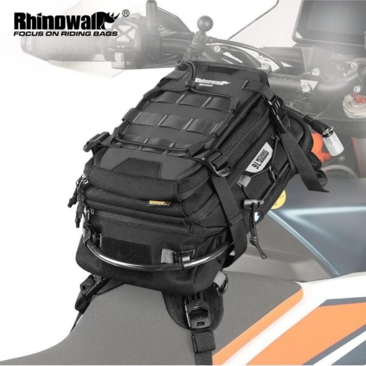 Bolso de estanque y mochila Rhinowalk Mechani MJX2002 9L | Moto & Aventura 1
