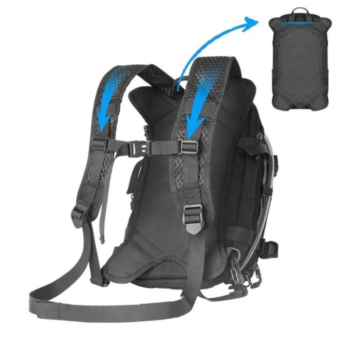 Bolso de estanque y mochila Rhinowalk Mechani MJX2002 9L | Moto & Aventura 14