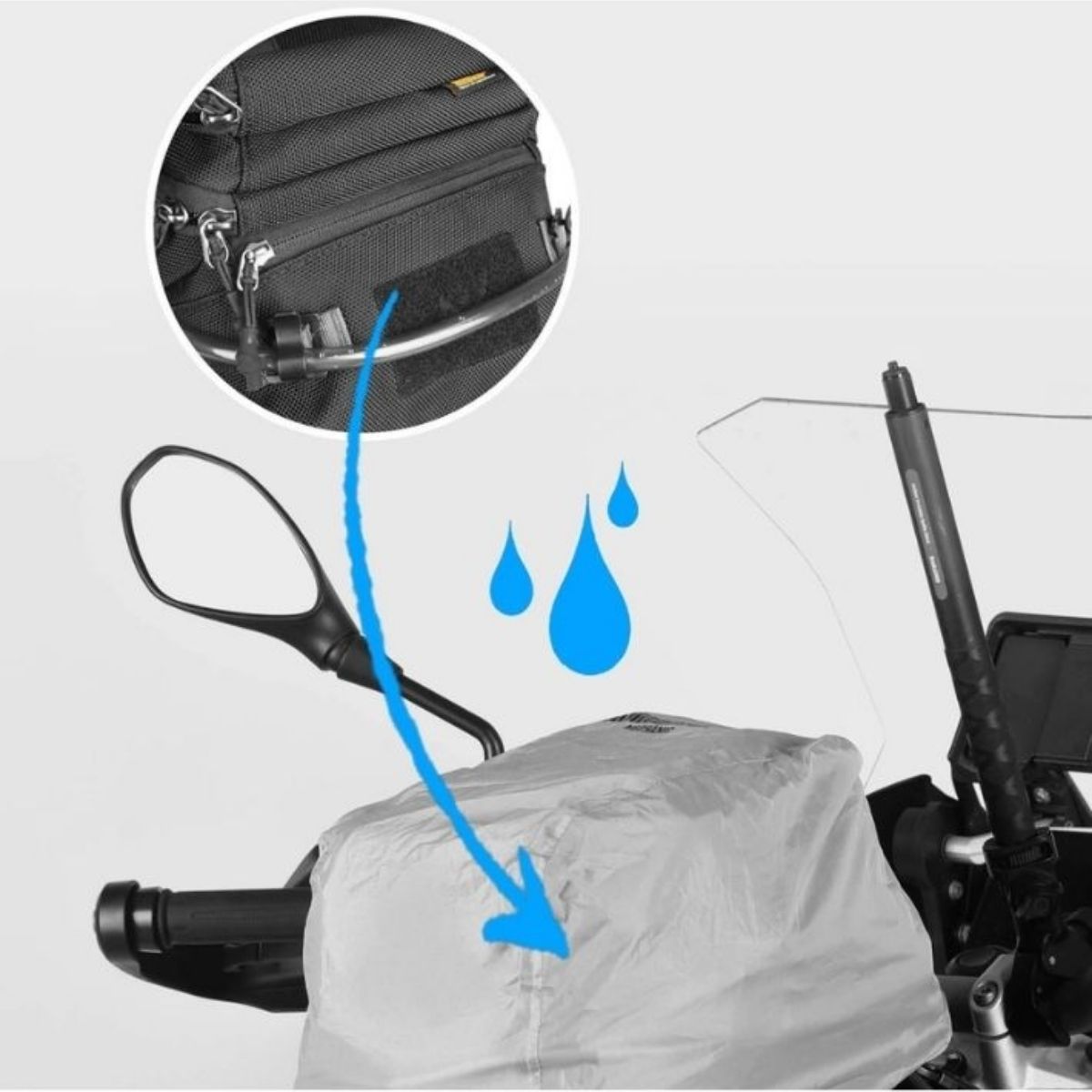 Bolso de estanque y mochila Rhinowalk Mechani MJX2002 9L | Moto & Aventura 15