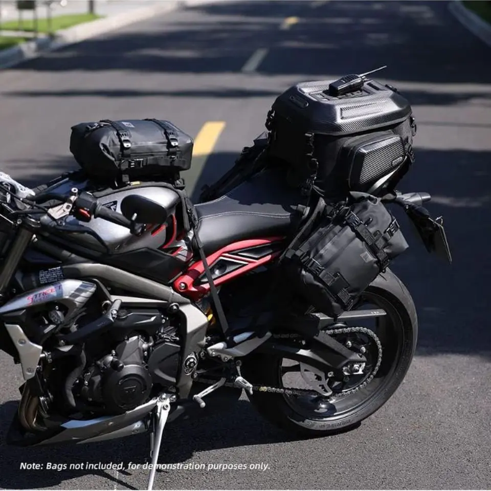Base de asiento Rhinowalk MT002A para bolsos laterales | Moto & Aventura 7