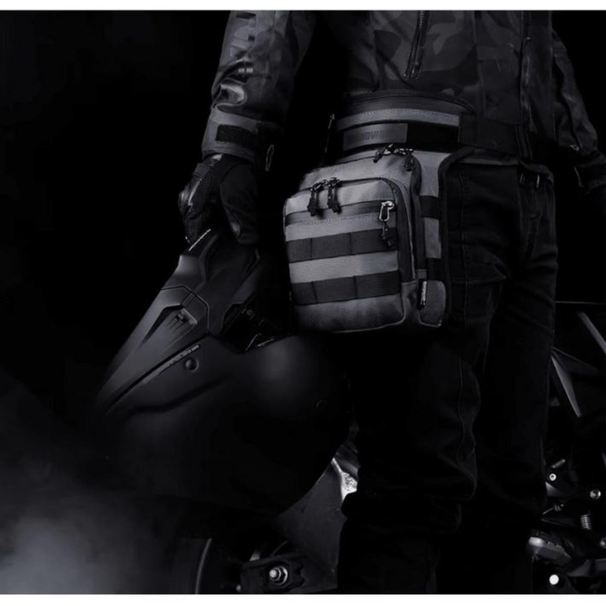 Muslera moto Rhinowalk MT102 multifuncional 3L color negro | Moto & Aventura  3