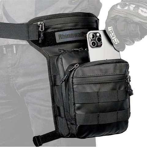 Muslera moto Rhinowalk MT102 multifuncional 3L color negro | Moto & Aventura 