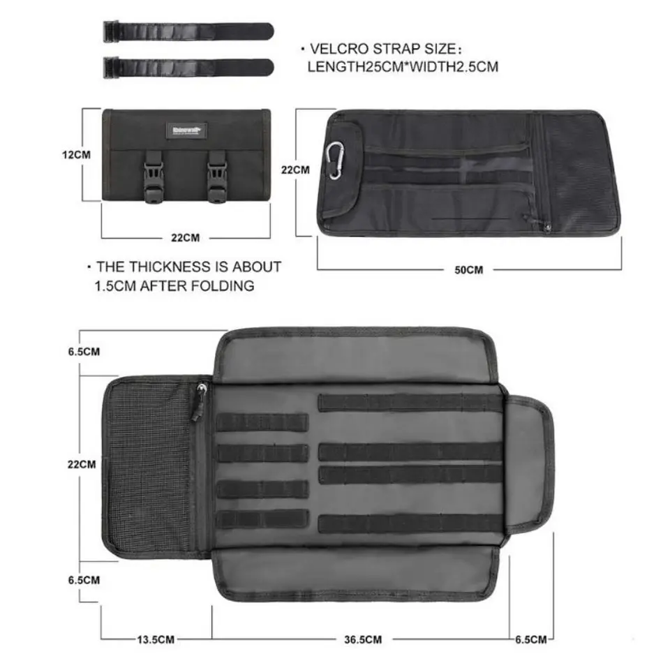 Bolso herramientas portátil Rhinowalk MT103BK | Moto & Aventura 8