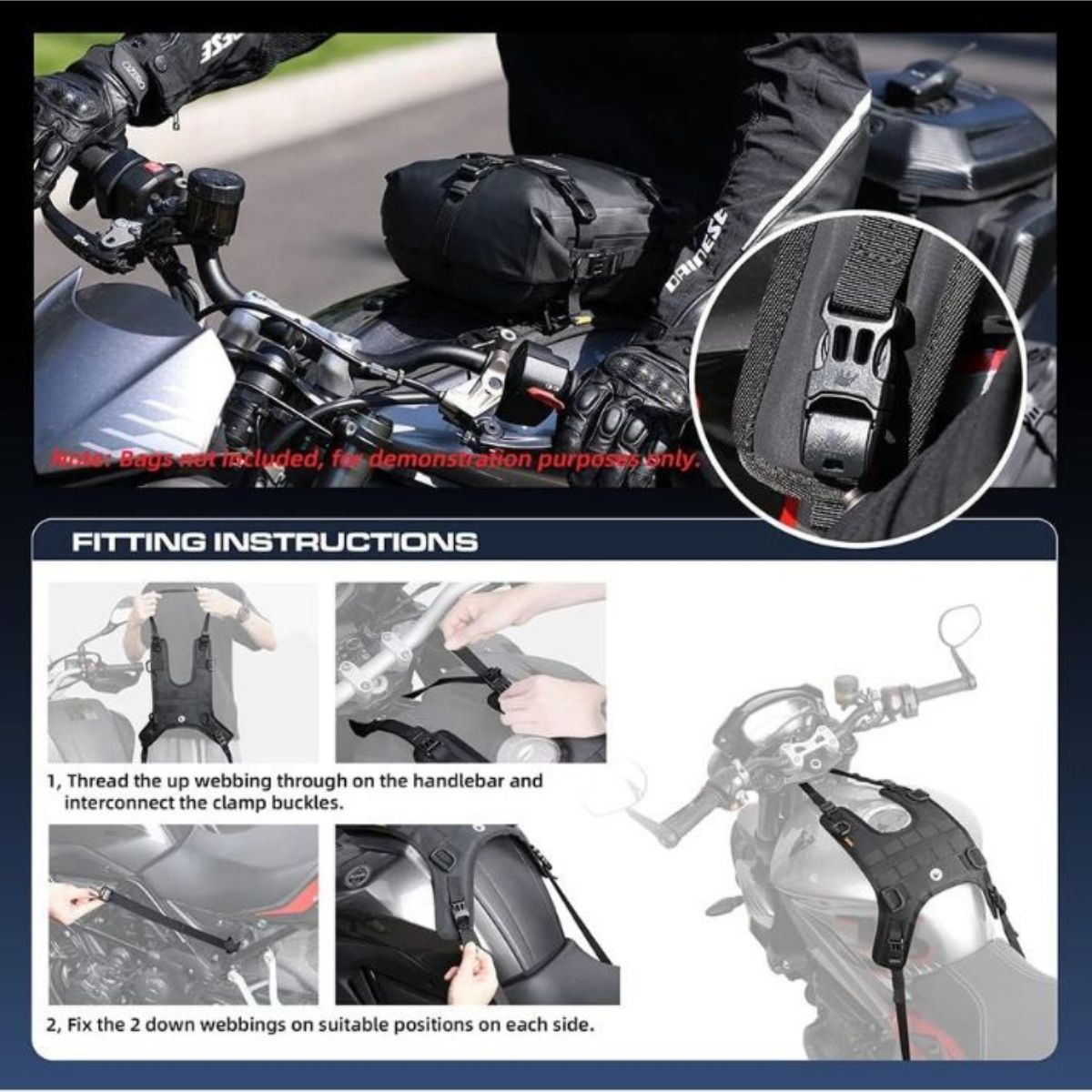 Base bolso de estanque Rhinowalk MT1001A | Moto & Aventura 2