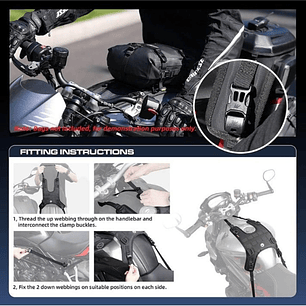 Base bolso de estanque Rhinowalk MT1001A | Moto & Aventura