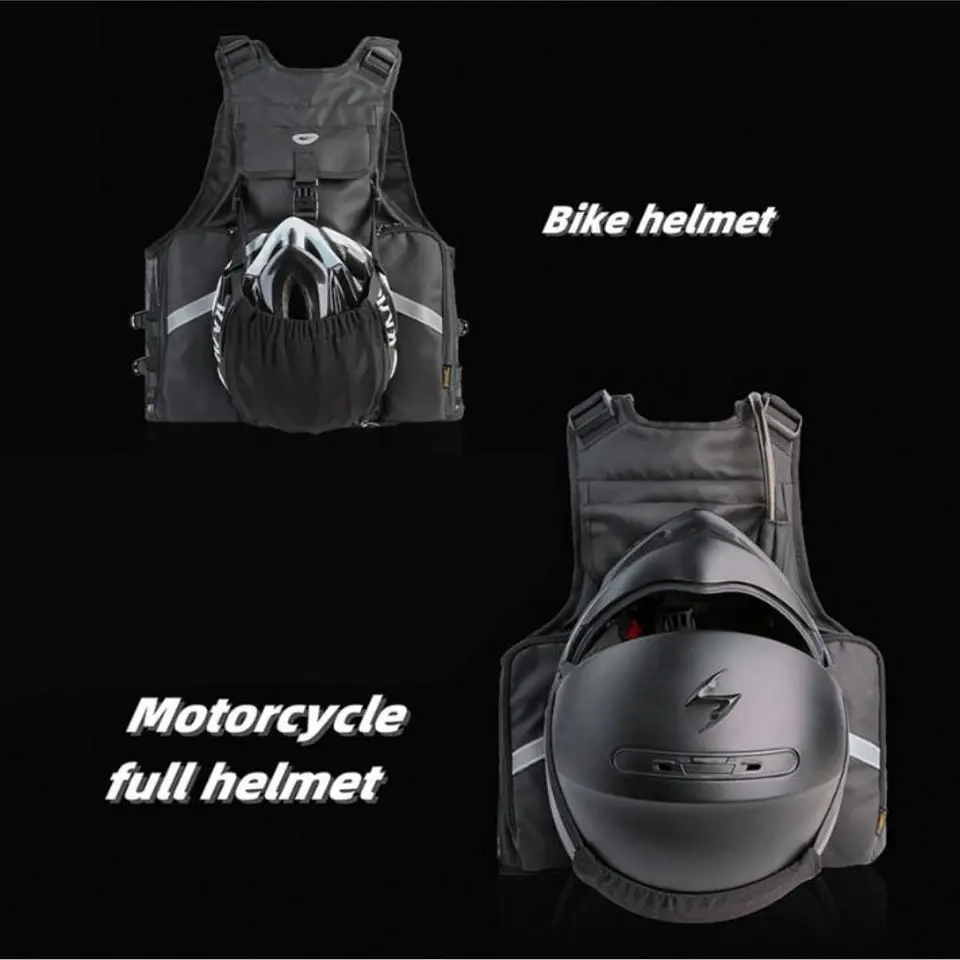 Chaleco utilitario moto Rhinowalk MT1012 multi funcion Outdoor | Moto & Aventura 5