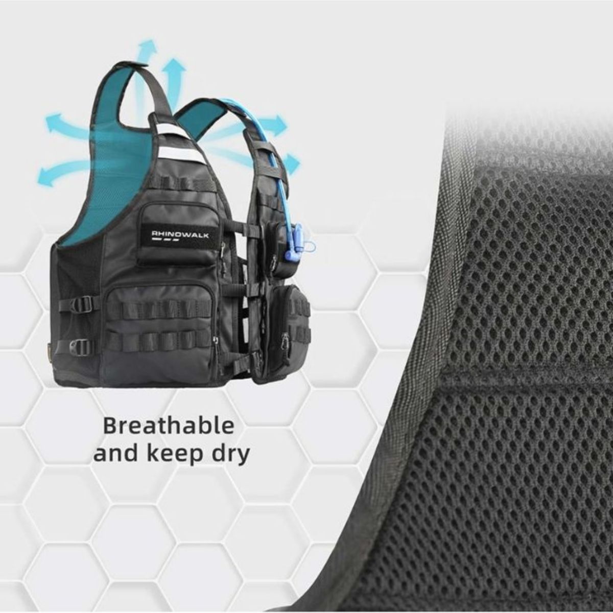 Chaleco utilitario moto Rhinowalk MT1012 multi funcion Outdoor | Moto & Aventura 8