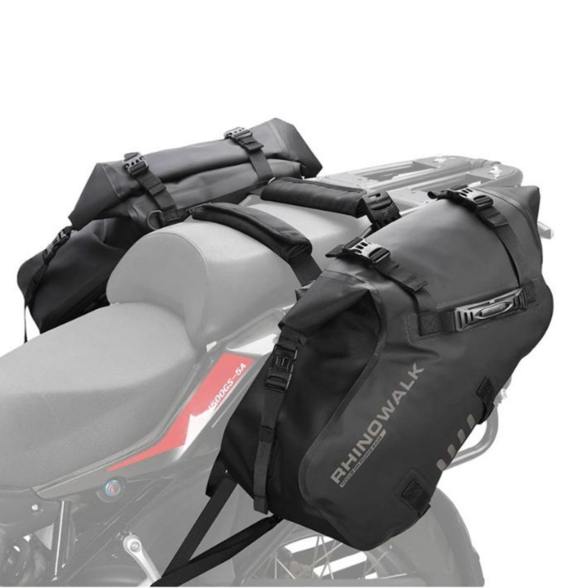 Bolsos laterales moto Rhinowalk MT1428 28L Impermeable | Moto & Aventura  3