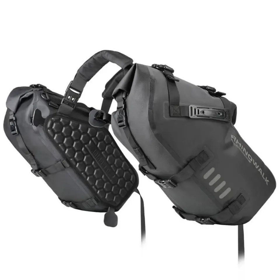 Bolsos laterales moto Rhinowalk MT1428 28L Impermeable | Moto & Aventura  2