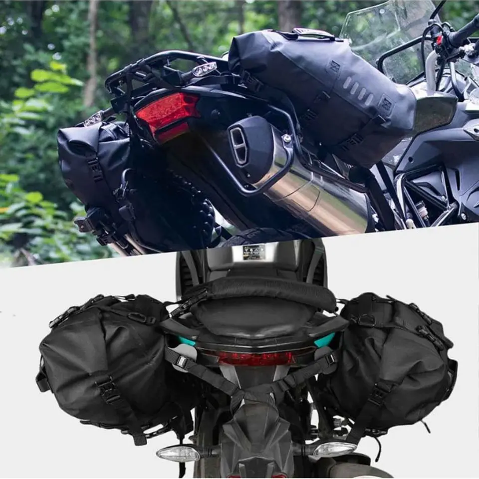 Bolsos laterales moto Rhinowalk MT1428 28L Impermeable | Moto & Aventura  7