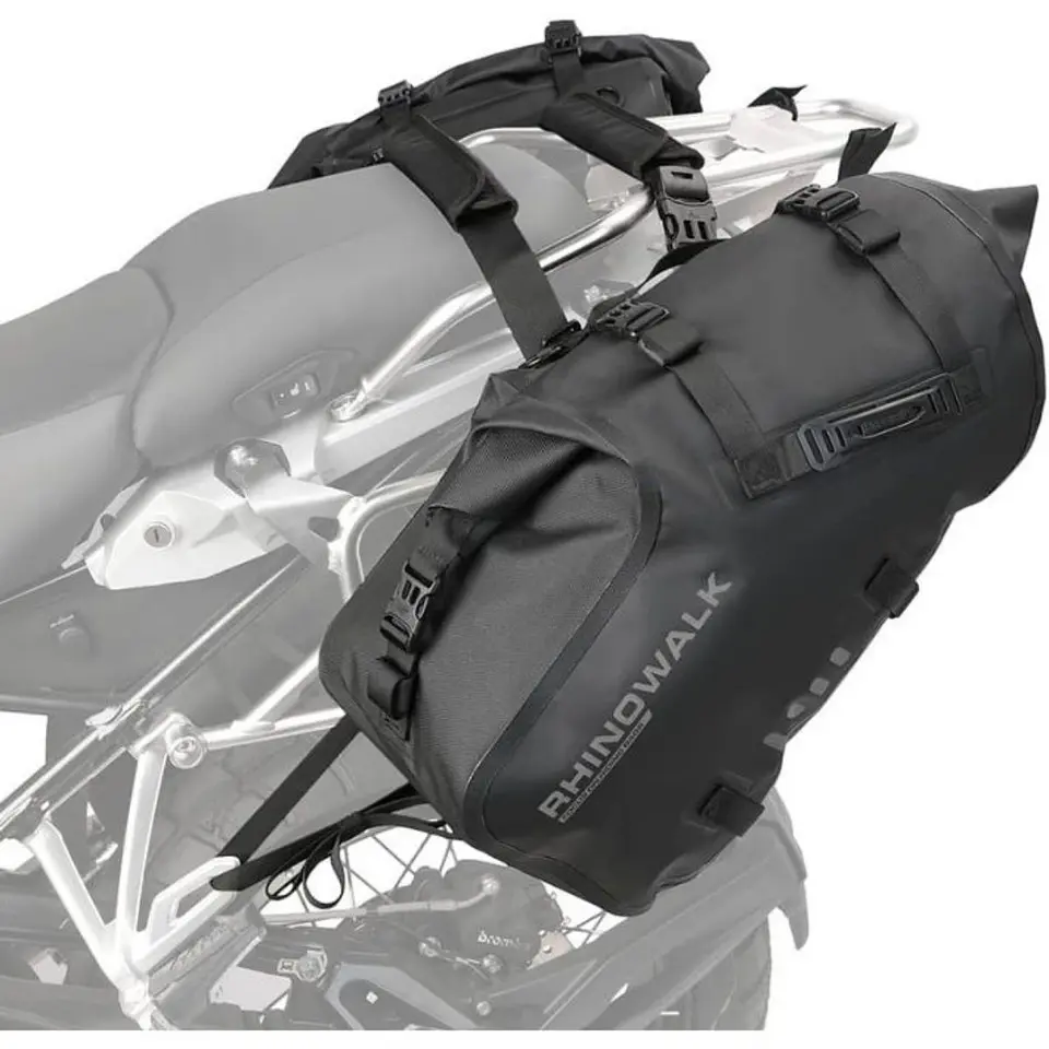 Bolsos laterales moto Rhinowalk MT1448 48L Impermeable | Moto & Aventura  1