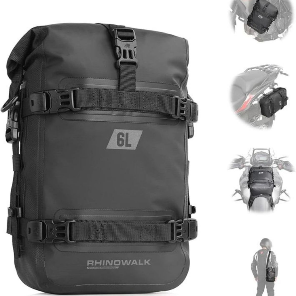 Bolso impermeable moto Rhinowalk MT2206 6L Dry Bag | Moto & Aventura 1