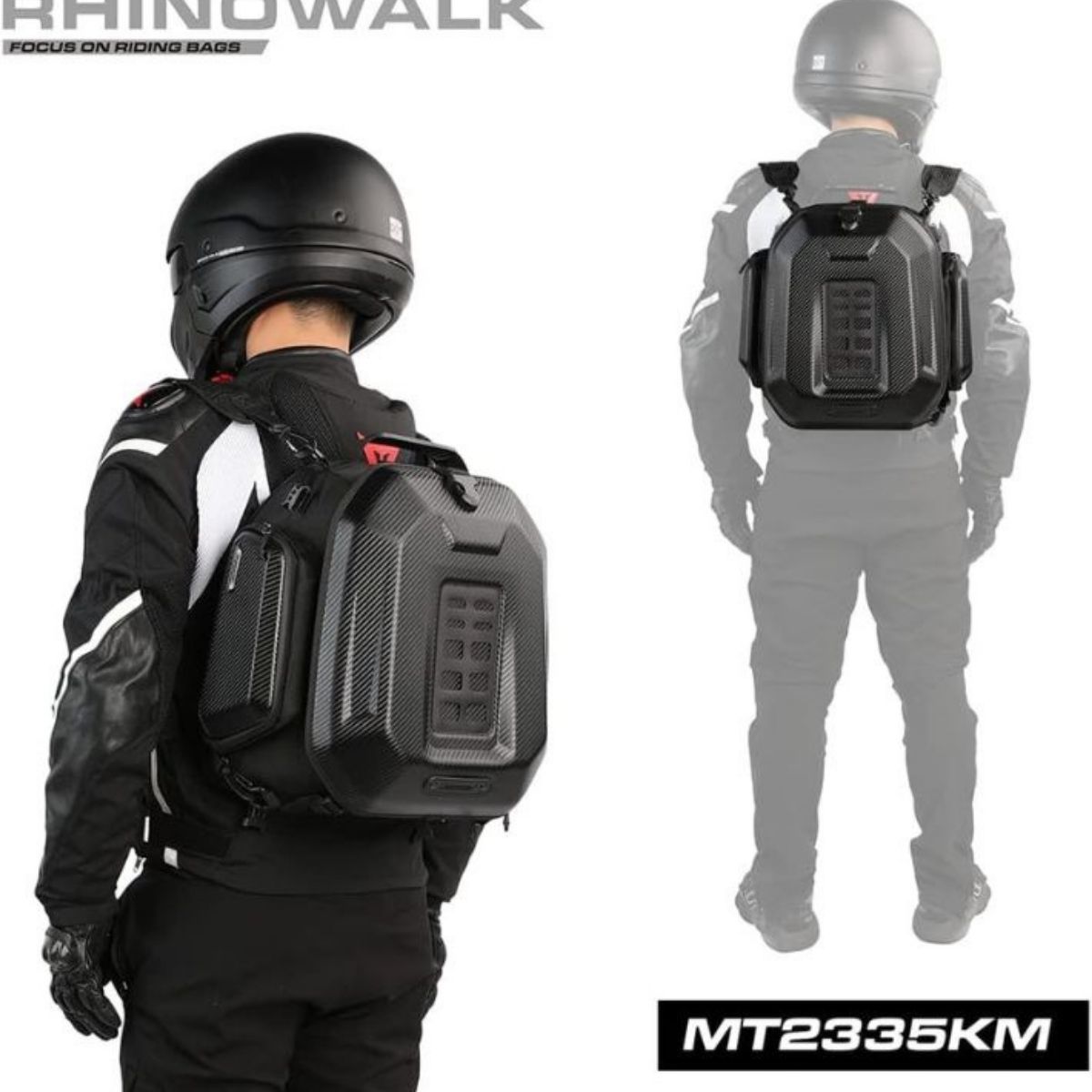 Bolso cola moto Rhinowalk MT2335 expandible de 23L a 35L impermeable | Moto & Aventura 3