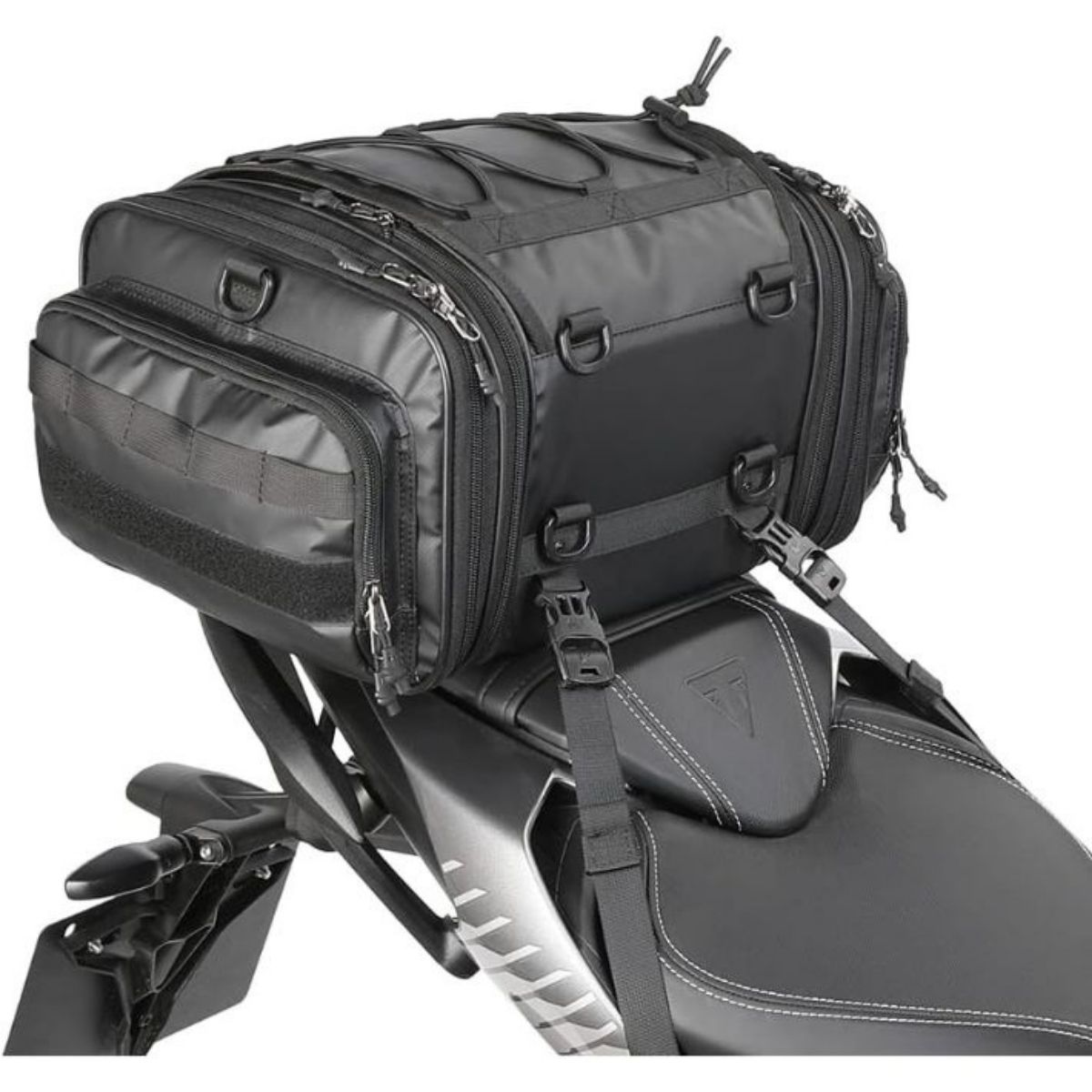 Bolso de cola moto Rhinowalk MT4026 expandible de 19L a 26L Impermeable | Moto & Aventura  1