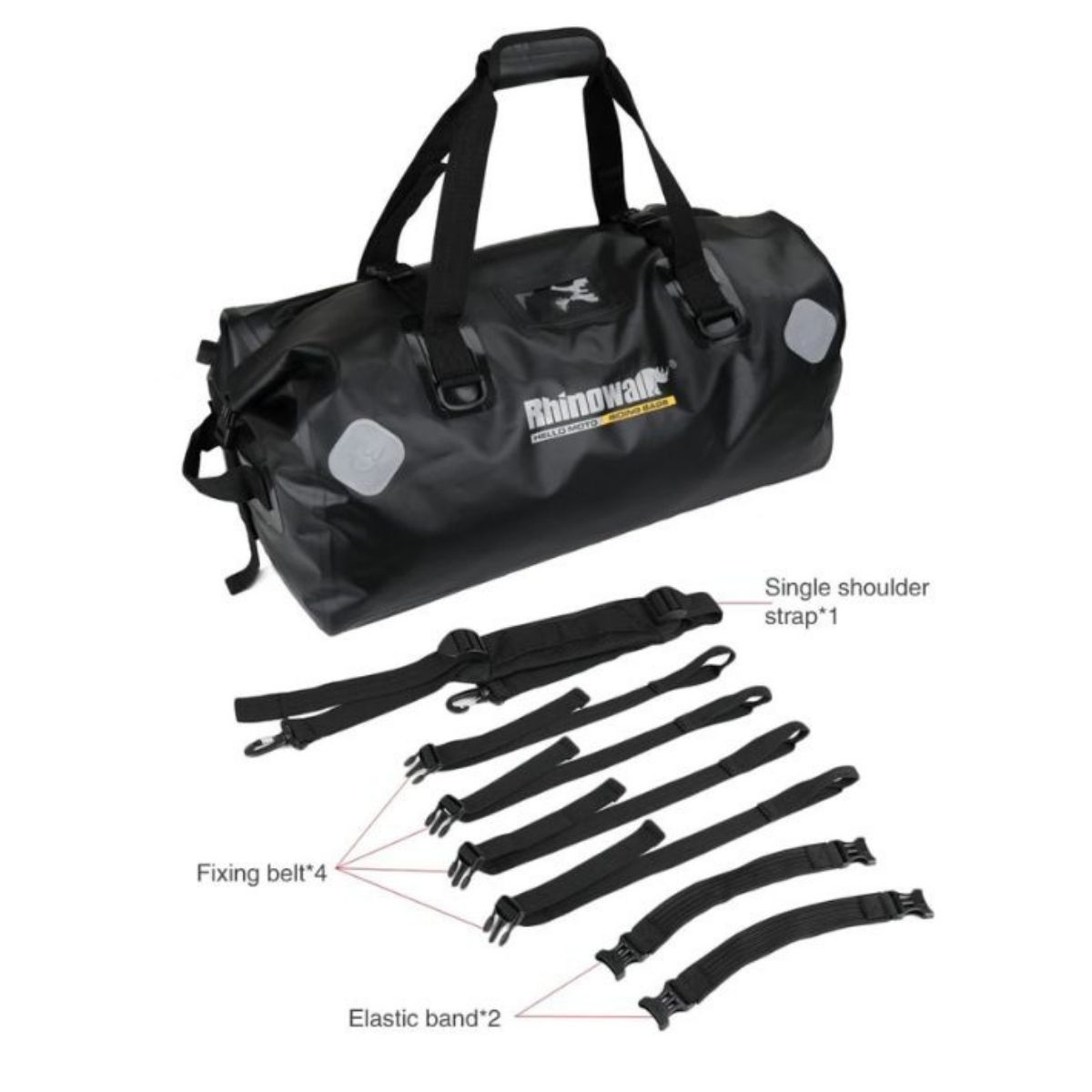 Bolso moto Rhinowalk MT20650 65L Drybag Waterproof | Moto & Aventura  7