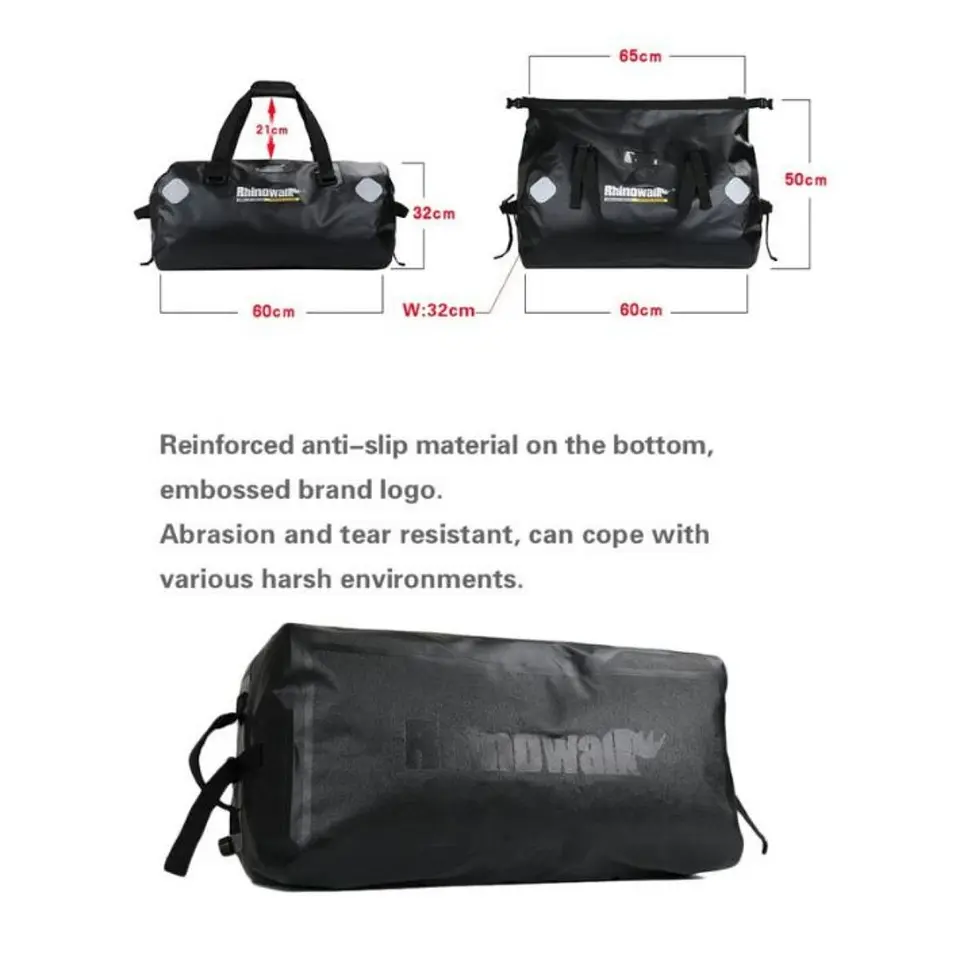 Bolso moto Rhinowalk MT20650 65L Drybag Waterproof | Moto & Aventura  8