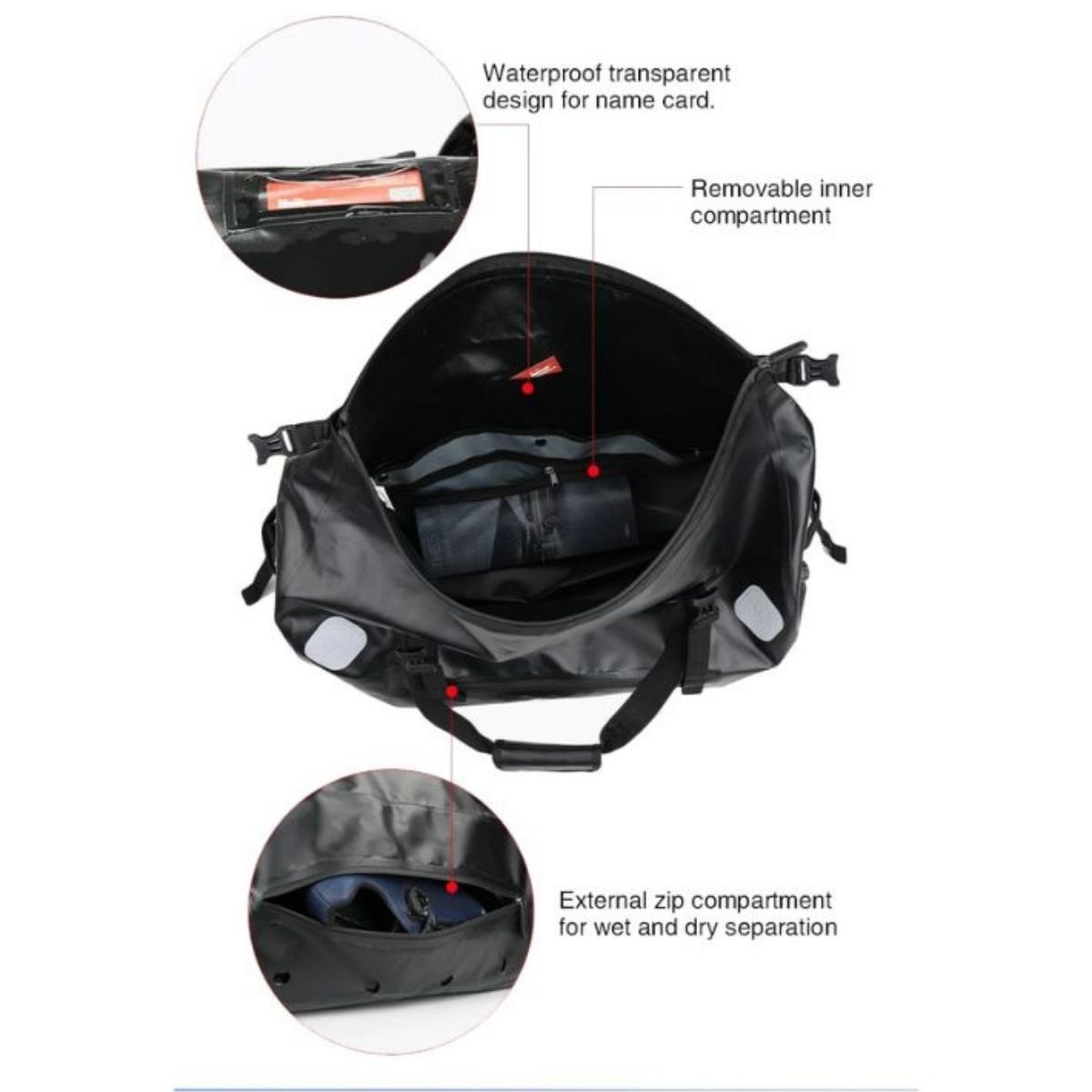 Bolso moto Rhinowalk MT20650 65L Drybag Waterproof | Moto & Aventura  10