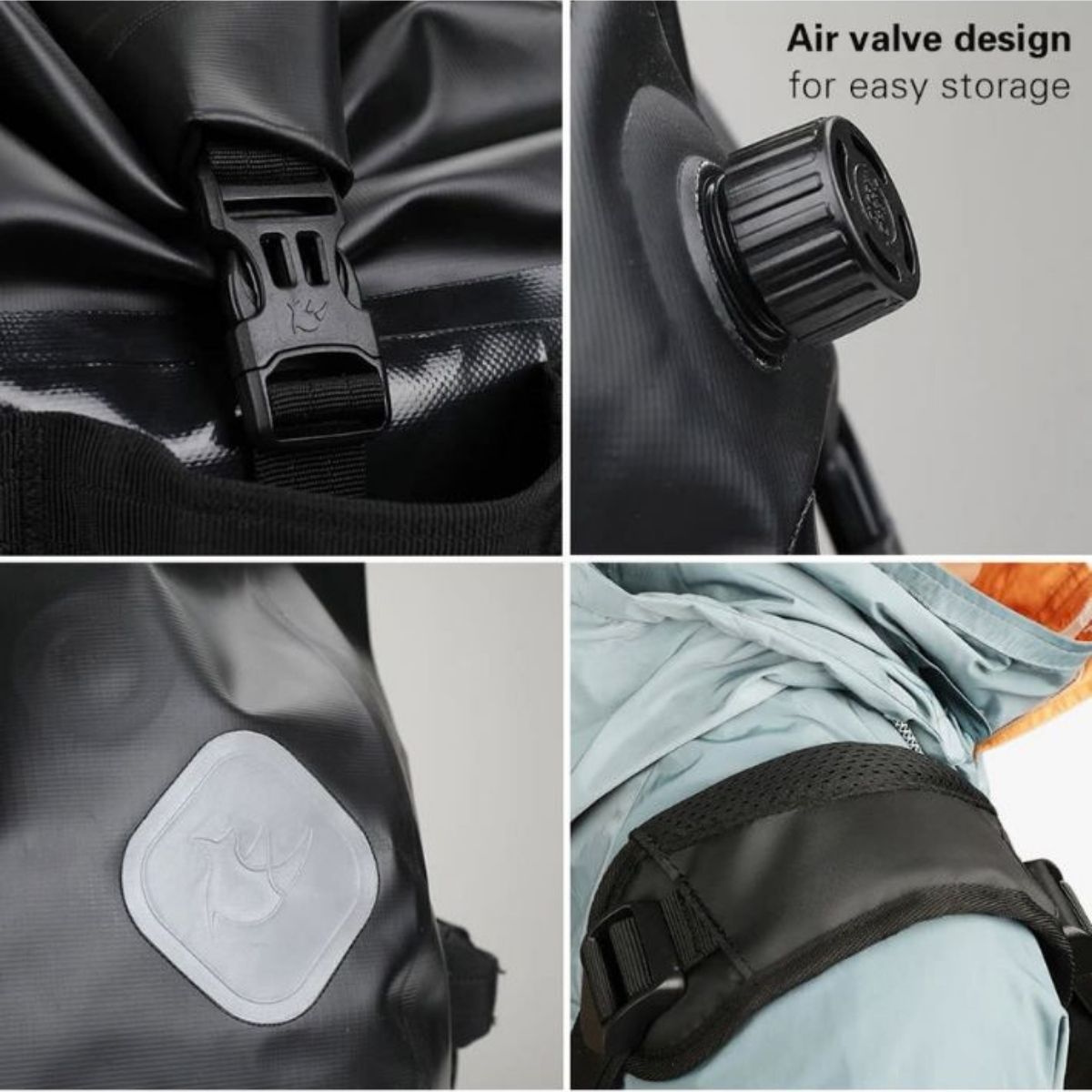 Bolso moto Rhinowalk MT20650 65L Drybag Waterproof | Moto & Aventura  6