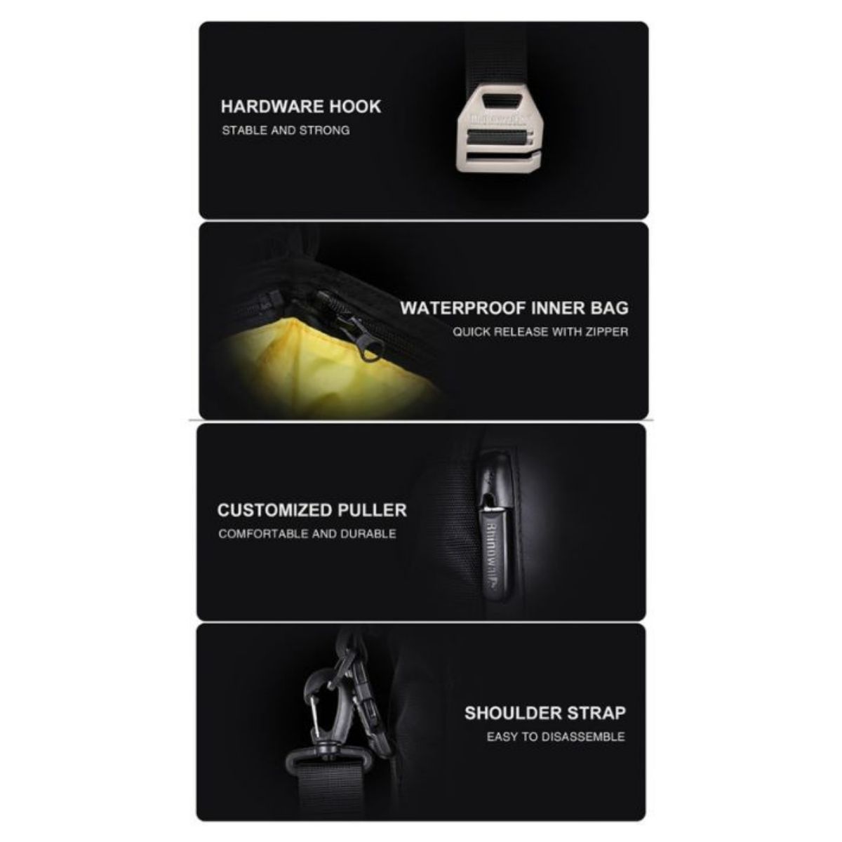 Bolso impermeable moto Rhinowalk MT21610 10L multi uso | Moto & Aventura  7